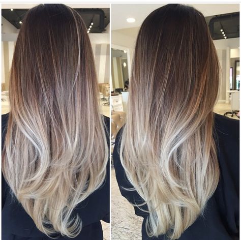 #haar #hair #hairstyles #hairstyle #Ombre #Balayage #dipdye #haarstijlen #duokleuring #hair #haircoloring #hairtrends #kleuren #kapper #hairdresser Ombre Melt Hair, Ombre Balayage Hair Blonde, Beautiful Hair Cuts, Hairstyle Ombre, Blonde Ombre Balayage, Jessie Paege, Hair With Highlights, Ombre Hair Blonde, Beautiful Haircuts