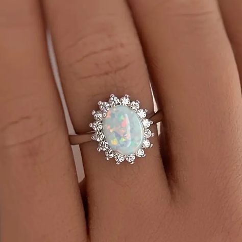 060 Brand New Opal Ring -Has Rhodium Finish For Extra Shine And Also Extra Protection -100 % Hypoallergenic -Will Not Tarnish Or Fade -Perfect For Gift, Holiday,Christmas,Birthday,Vacation, Mother's Day,Valentine's Day Comes In A Little Gift Box Like The Item? Make An Offer Same Day Shipping Happy Shopping Other Listings: Oil Painting Acrylic Painting Wall Art Boho Engagement Diamond Autumn Pin 10k 14k 18k Winter Brooch Bohemian Necklace Bracelet Bangle Nike Aquamarine Drop Micro Vikings Winter Opal Silver Engagement Ring, Acrylic Painting Wall, Boho Engagement, Christian Bracelets, Gemstone Ring Silver, Cute Engagement Rings, Birthday Vacation, Winter Jewelry, Wall Art Boho