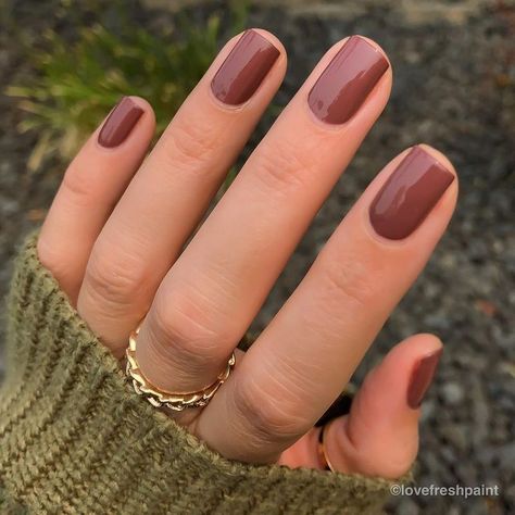 Brown Nail Polish, Brown Nail, Cnd Vinylux, Fall Manicure, Shellac Nails, Fall Nail Colors, Neutral Nails, Brown Nails, Nail Polish Colors