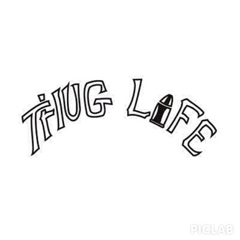 Thug Life tattoo Thug Life 2pac, Thug Life Tattoo Ideas, Thug Life Drawings, Thug Life Tattoo Design, 2pac Stickers, Glogang Tattoo, 2 Pac Tattoo, Tupac Thug Life Tattoo, Tupac Shakur Tattoo