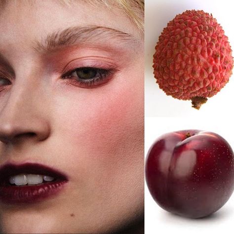 Mixed Fruits. Behind the skin beauty. MAC Lipstick in Sin and shadow in Sushi Flower. @helenagreyhorse shot by @nerysbonesjones… Normal Makeup, Pinterest Makeup, Mixed Fruit, Mac Lipstick, Editorial Makeup, Makeup Forever, Asian Makeup, Beauty Editorial, Aesthetic Makeup