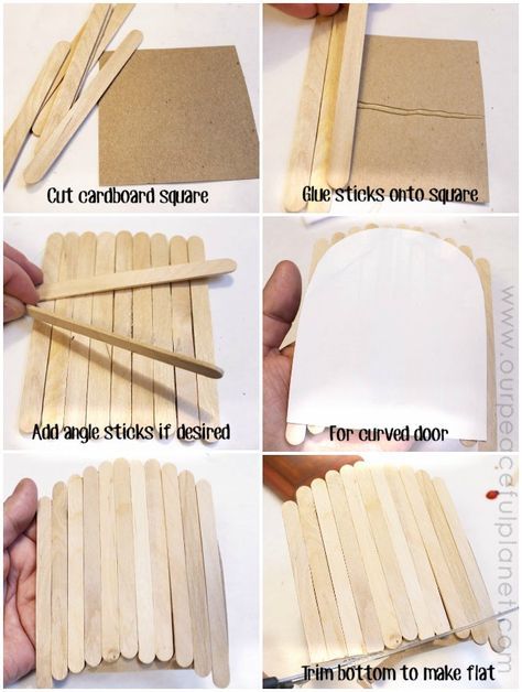 door shapes                                                                                                                                                                                 More Kandang Hamster, Diy Fairy Door, Fairy Garden Doors, Fairy Tree Houses, Fairy Garden Furniture, Fairy Homes, Fairy House Diy, Fairy Garden Designs, Fairy Garden Crafts