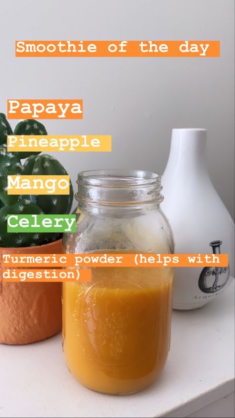 Pineapple Papaya Smoothie, Papaya And Pineapple Smoothie, Papaya Pineapple Juice, Papaya Juice Recipe, Celery Smoothie, Papaya Juice, Pineapple Detox, Papaya Smoothie, Green Juice Recipes