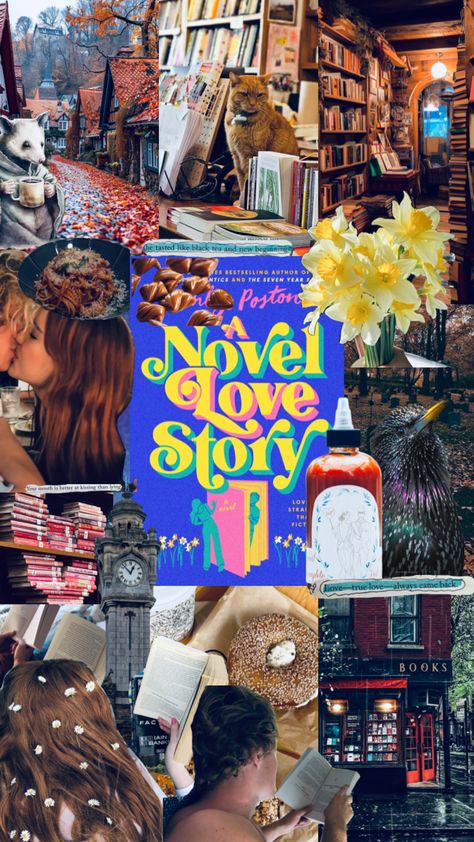 A novel love story by Ashley Poston #anovellovestoryashleyposton #anovellovestory #ashleyposton #bookaesthetic #magicalrealism #smalltown #bookstore #aesthetic #eileenmerriweather #andersonsinclair Love Story Aesthetic, Ashley Poston, Bookstore Aesthetic, Story Aesthetic, After College, Romantic Books, Ya Books, Contemporary Romances, Character Aesthetic