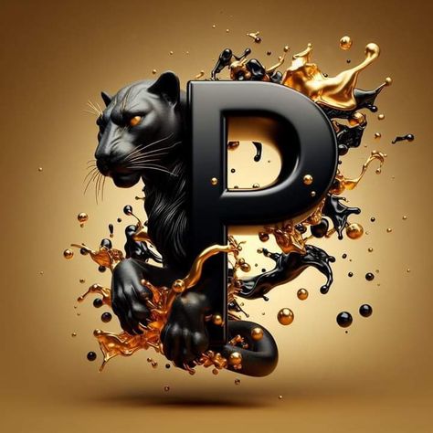 P Letter Design Style, P Alphabet Wallpaper, Letter P Wallpaper, Dark Panther, P Letter Design, Iyyapan Images Hd Wallpaper, Artistic Letters, Great Person Quotes, P Photo