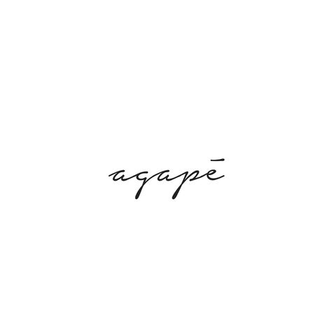 Agape Tattoo Greek Fonts, Greek Mythology Love Tattoo, Agape In Greek Tattoo, Koukla Greek Tattoo, Selfless Tattoo Ideas, Agape Love Wallpaper, Greek Symbol For Love, Women Greek Tattoos, Storge Love Greek Tattoo