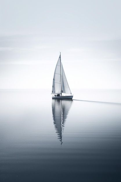 Sailing Boat Aesthetic, Catamaran Aesthetic, Sail Boat Aesthetic, Storyboard Aesthetic, Sailing Optimist, Sailboat Photos, Harbor Photography, Sail Boat Art, Narwhal Tattoo