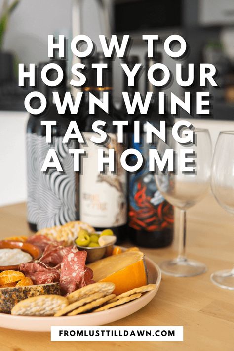 New to hosting a wine tasting at home? Here's a step-by-step guide for your party. No at home wine tasting kit needed! Learn it all here. #winetasting #hosting #hostingaparty #partytips #partyhowto #winetastingathome #homewinetasting Home Wine Tasting, Wine Tasting At Home, Wine App, Wine Advertising, Wine Maker, Wine Variety, Wine 101, Wine And Cheese Party, Wine Tasting Events