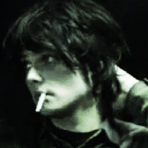 Gerard Way, My Chemical, My Chemical Romance, A Black, A Man, Long Hair, Romance, Hair, Black