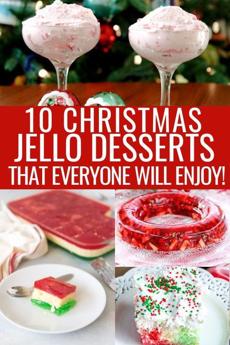 Christmas Jello Desserts, Jello Salads For Christmas, Holiday Jello Recipes, Holiday Jello Salad, Jello Recipes For Thanksgiving, Jello Deserts Ideas Easy Recipes, Christmas Ribbon Jello Recipe, Jello Recipes With Fruit, Christmas Jello Recipes