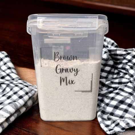 Brown Gravy Mix Recipe, Brown Gravy Packet, Homemade Brown Gravy, Brown Gravy Recipe, Gravy From Scratch, Gravy Packet, Homemade Dry Mixes, Over Mashed Potatoes, Brown Gravy Mix