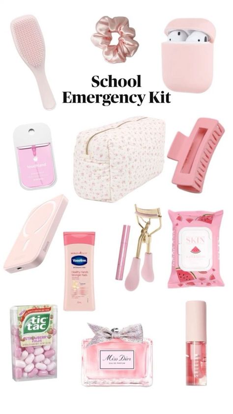 #BEAUTY ,#REALATIONSHIPS #Fashion #Outfits #Summer Outfits #Animals School Emergency Kit, Get Home Bag, School Bag Essentials, Backpack Essentials, Travel Bag Essentials, Emergency Bag, Kit Ideas, Purse Essentials, روتين العناية بالبشرة