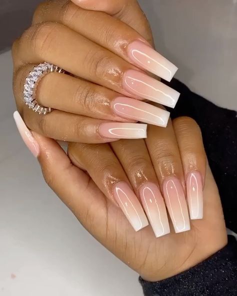 Tapered Square Nails, Drip Nails, Ombre Acrylic Nails, Polygel Nails, Glamorous Nails, Nails Only, Long Square Acrylic Nails, Instagram Baby, Girls Nails