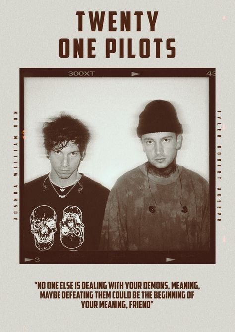 Twenty One Pilots Vintage Poster, Twenty One Pilots Prints, 21 Pilots Poster, Twenty One Pilots Poster Aesthetic, 21 Pilots Aesthetic, Twentyonepilots Aesthetic, Aesthetic Twenty One Pilots, Tyler Twenty One Pilots, Twenty Pilots