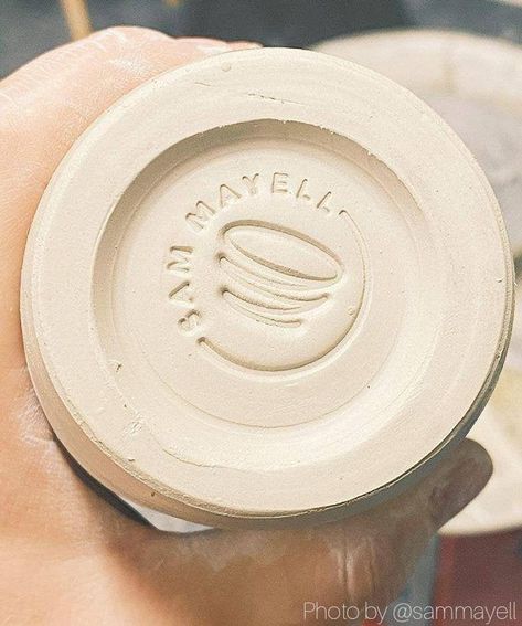 Custom POTTERY Stamp LOGO Custom Clay Stamp Logo Clay Stamp | Etsy Custom Pottery, Pottery Stamp, Pottery Makers, Soap Stamping, Stamp Logo, Signature Stamp, Clay Stamps, Pattern Stamping, Craft Logo