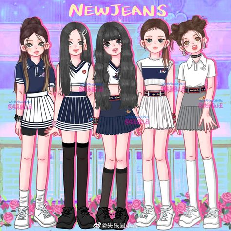 Really talented artist New Jeans Drawing Kpop, New Jeans Art, New Jeans Fan Art, New Jeans Fanart, Newjeans Drawing Kpop, Newjeans Fan Art, Newjeans Drawing, Newjeans Fanart Kpop, Dc Costumes