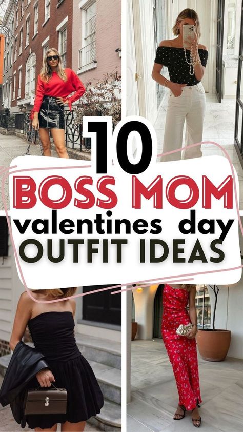 Valentines Day Outfit Ideas that channel that boss mom vibe and will give you a complete feeling of empowerment. Outfit Ideas | Date night outfit ideas | biss mom outfit ideas | Valentines day dress to impress Valentines Day Outfit Ideas, Valentines Date Outfit, Outfit Ideas Date Night, Mom Outfit Ideas, Outfit Ideas Date, Stylish Mom Outfits, Valentines Day Dress, Date Night Outfit Ideas, Trendy Date Night Outfit