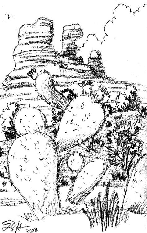 #sedona #cactus #cacti #arizona #az #desert #sketch #draw #drawing #art #tinyart #3x5 #doodle Cacti Drawing, Southwestern Drawing, Cactus Sketch, Mexico Sketch, Arizona Drawing, Desert Landscape Drawing Simple, Desert Drawings, Desert Landscape Drawing, Desert Scene Drawing