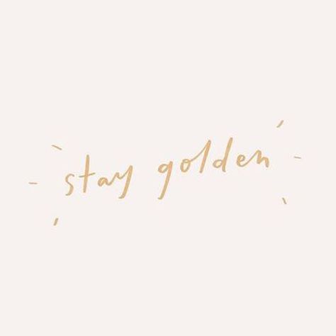 Gold Writing Aesthetic, Stay Golden Quote, Golden Birthday Quotes, Gold Wallpaper Ipad, Gold Aesthetic Quotes, Gold Aesthetic Vintage, Yellow Widgets, Golden Bday, September Mood