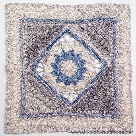 Charlotte {Large Crochet Square Part 3} Large Crochet Square, Motifs Afghans, Granny Blanket, Crochet Blocks, Crochet Square Patterns, Granny Squares Pattern, Granny Square Crochet Pattern, Square Patterns, Crochet Square