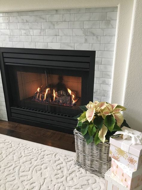 Stick on tile backsplash