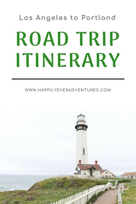 Los Angeles to Portland Road Trip Itinerary: everything you need to know for a perfect drive to Portland along the California Coast with stops in Morro Bay, San Francisco, Santa Cruz. Including the best things to do in Portland and the best things to eat in Portland, Oregon Road Trip Packing, Visit Usa, Usa Travel Guide, Road Trip Hacks, Road Trip Planning, Road Trip Fun, United States Travel, Road Trip Itinerary, Road Trip Usa