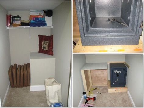 how to hide safe  #Burglary #hiddensafes https://safesreview.com/safety-and-convenience-with-hidden-safes/ Closet Safe, Secret Hiding Places, Paris Rooms, Hidden Safe, Secret Safe, Hidden Spaces, Under Stairs Cupboard, Floor Safe, Man Cave Home Bar