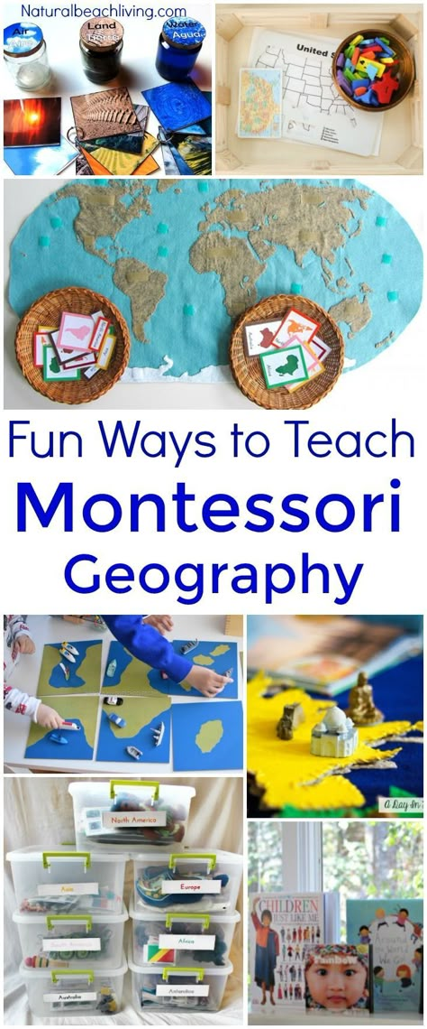 Geography Kids, Homeschool Geography Curriculum, Montessori Curriculum, Preschool Montessori, Montessori Science, Montessori Geography, Toddler Montessori, Geography For Kids, Montessori Elementary