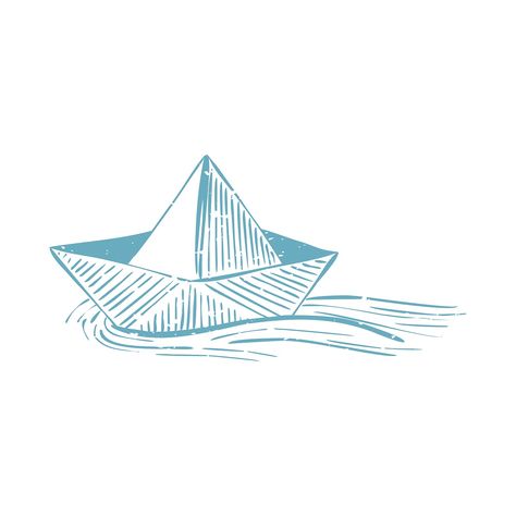 Ship Illustration, Boat Tattoo, Sea Drawing, Free Logos, Boat Illustration, Skateboard Art Design, Origami Boat, Baby Boy Themes, Sea Illustration