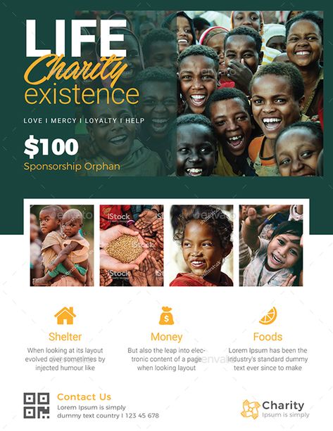 Foundation Flyer Design, Orphanage Flyer Design, Orphanage Design Concept, Charity Poster Design Ideas, Charity Flyer Design, Charity Poster Design, Ngo Poster, Fundraising Flyer Design, Kids Charity