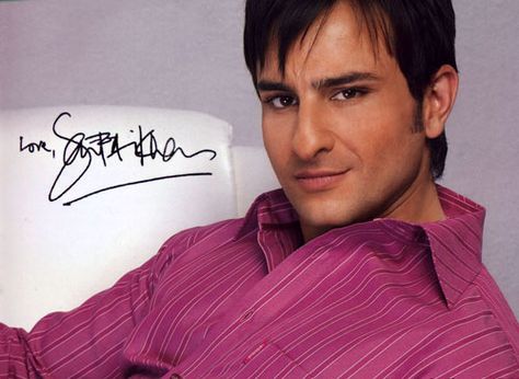 Saif Ali Khan Aesthetic, Famous Autographs, Mahima Chaudhry, Fardeen Khan, Tanushree Dutta, Lara Dutta, Twinkle Khanna, Juhi Chawla, Preity Zinta