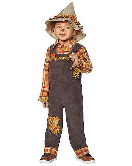 Toddler Scarecrow Costume - Spirithalloween.com Kids Scarecrow Costume, Toddler Scarecrow Costume, Halloween Costumes Scarecrow, Crow Costume, Corn Fields, Deco Halloween, Mad Tea Parties, Scarecrow Costume, Crazy Hat Day