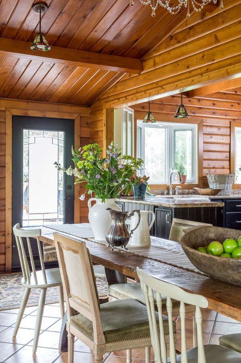 The curse of orange knotty pine walls Pine Wood Interior Design, Knotty Pine Cottage Interior, Modern Knotty Pine Living Room, Pine Room Ideas, Cypress Walls Living Rooms, Mid Century Paneled Walls, Knotty Pine Dining Room, Knotty Pine Cabin Decor, Knotty Pine Walls Color Schemes Kitchen