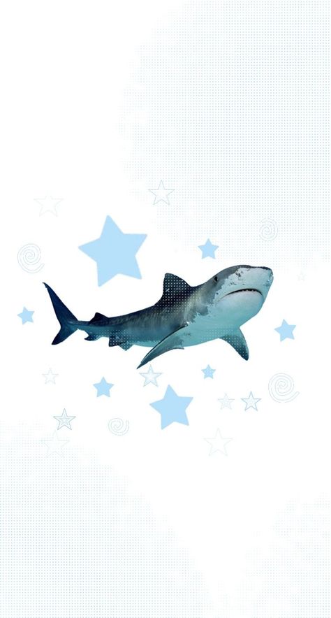 Shark Png Aesthetic, Shark Christmas Wallpaper, Sea Wallpaper Drawing, Oceanic Wallpaper, Shark Keyboard Wallpaper, Sea Creature Wallpaper, Animals Wallpapers, Cute Animal Wallpapers, Wallpaper Icon