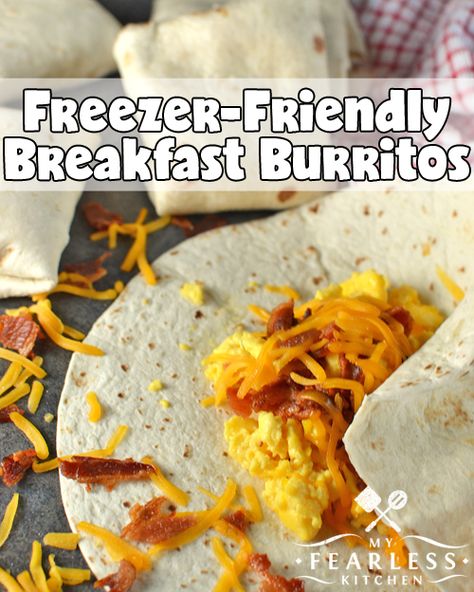 Breakfast Tacos Freezer, Easy Breakfast Burritos, Freezer Breakfast Burritos, Breakfast Burritos Frozen, Kulfi Recipe, Italian Chicken Recipes, Frozen Breakfast, Breakfast Burrito, Freezer Breakfast