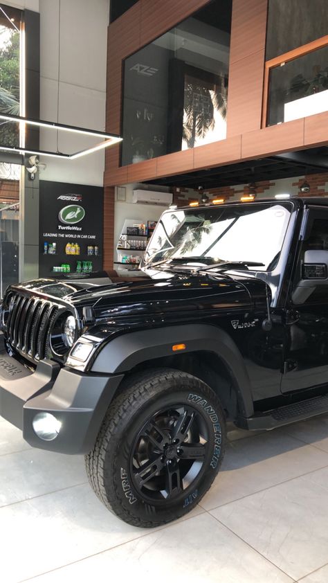 Mahindra Thar Showroom, Mahindra Showroom Snap, New Thar Car Snap, Mahindra Thar Snap, Thar Jeep Snapchat Story, Black Thar, Thar Mahindra, Bike Night Ride Snapchat, Thar Car