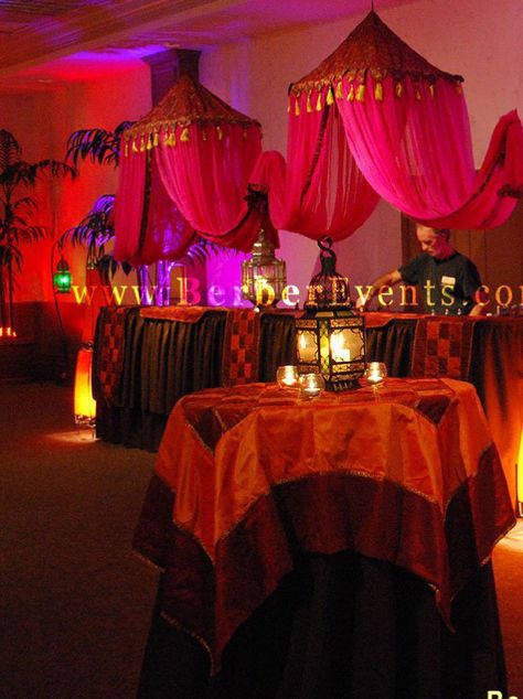 Canopies Moroccan Theme Decor, Arabian Nights Prom, Arabian Nights Theme Party, Moroccan Theme Party, Debutante Party, Arabian Party, Arabian Theme, Arabian Nights Theme, Arabian Nights Party