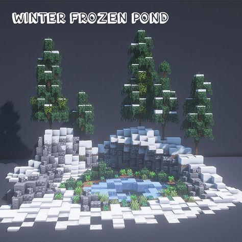 Minecraft Frozen Build, Ice Minecraft House, Minecraft Arctic Fox Enclosure, Polar Bear Minecraft Build, Tundra Minecraft Builds, Winter Town Minecraft, Minecraft Winter Mansion, Minecraft Igloo Ideas, Winter Biome Houses Minecraft