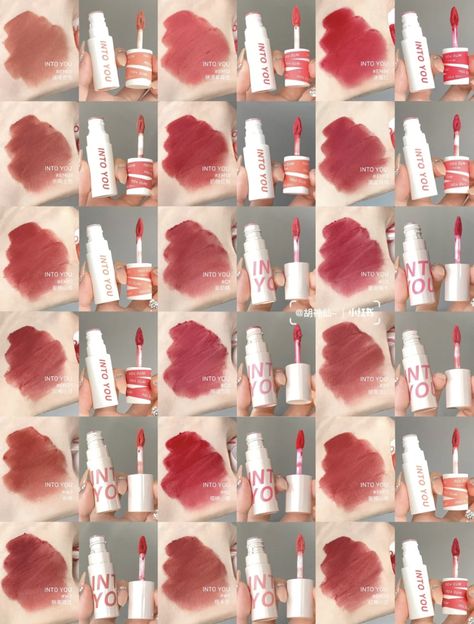 Chinese Lip Gloss, Chinese Makeup Brands, Douyin Lipstick, Makeup Names, Makeup Asian, Makeup Cute, Chinese Makeup, Douyin Makeup, Clear Glowing Skin