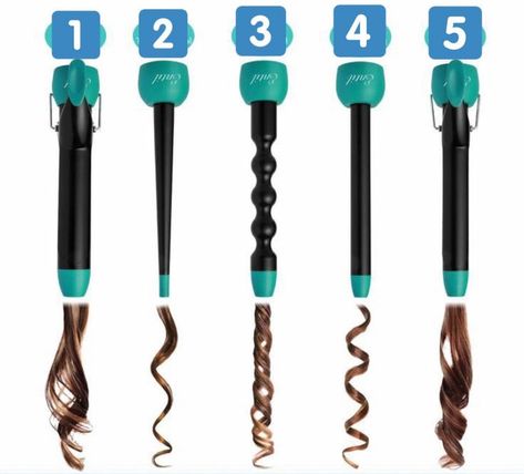 Women With Waves, Curling Iron Tutorial, Best Curling Wands, Hair Curler Wand, Wand Curling Iron, Curling Wand Set, Different Curls, Tapered Hair, Hair Curling Tips