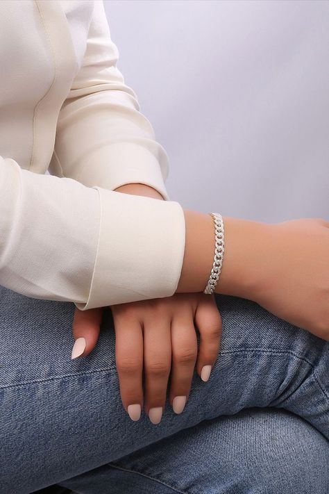 Cuban Chain Bracelet, Cuban Link Bracelet, Cuban Bracelet, Minimalist Women, Miami Cuban, Bracelet Dainty, Dainty Bracelet, Silver Chain Bracelet, Dainty Bracelets