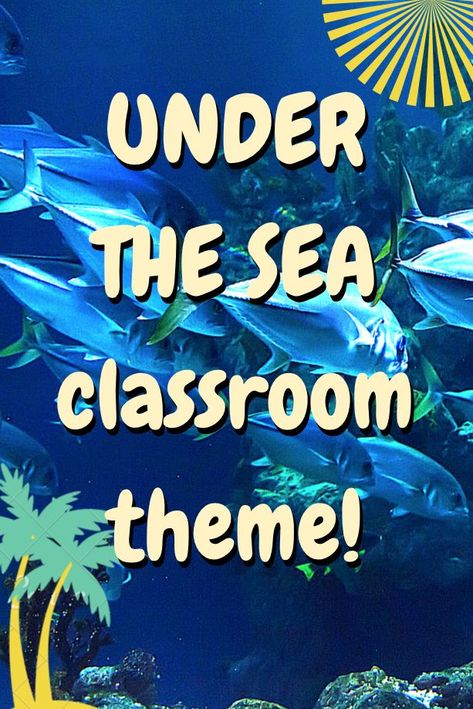 Under the Sea Under The Sea Classroom Ideas, Fish Bulletin Board Ideas, Under The Sea Classroom, Ocean Bulletin Board, Ocean Theme Preschool, Ocean Classroom, Daycare Classroom, Slime Ideas, Summer Bulletin Boards