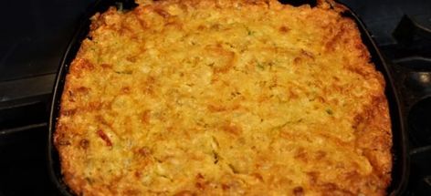 Shrimp or Crawfish Cornbread Shrimp Cornbread Casserole, Crawfish Cornbread Jiffy, Shrimp Cornbread, Crawfish Boudin, Cajun Cornbread, Shrimp Side Dish, Authentic Cajun Recipes, Crawfish Cornbread, Classic Cajun Recipes