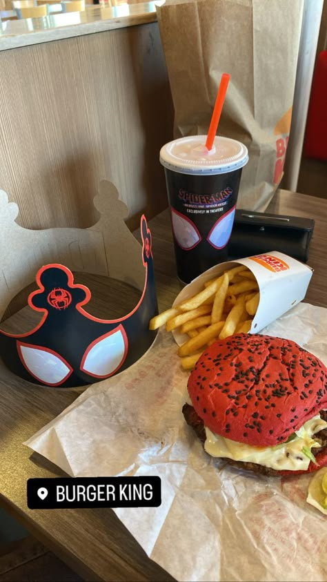 Spiderman Burger King, Spider Man Food, Spiderman Food, Spiderman Things, Spiderman Room, Spiderman Stuff, Spiderman Gifts, Spiderman Theme, Spaider Man