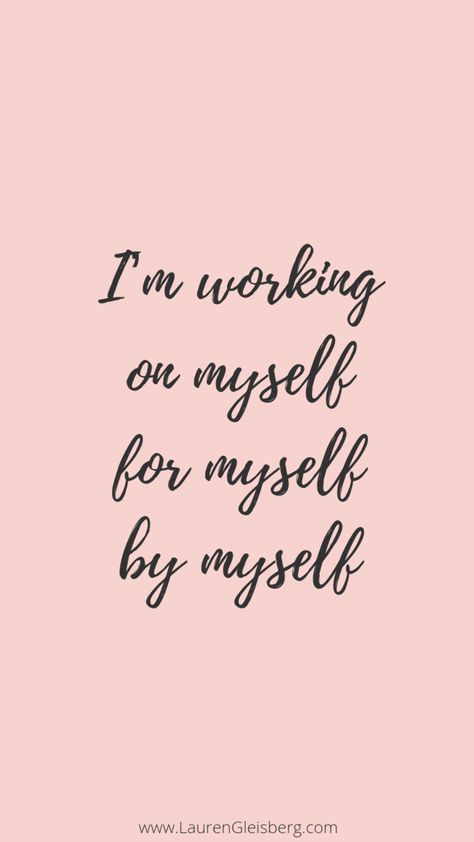 BEST MOTIVATIONAL & INSPIRATIONAL GYM / FITNESS QUOTES - I'm working on myself for myself by myself Working On Myself For Myself, Best Motivational Quotes Ever, Some Motivational Quotes, Diet Quotes, Learning To Embroider, Nutrition Diet, Worth Quotes, New Beginning Quotes, Personal Celebration