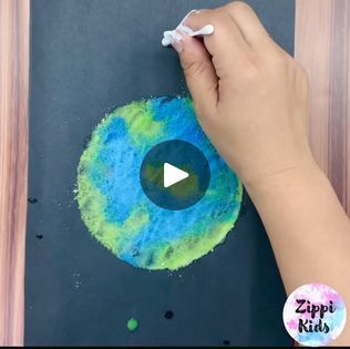 Painting With Kids, Earth Painting, Space Crafts For Kids, Salt Painting, Earth Day Crafts, Sketchbook Art Journal, Sketchbook Art, Kids Corner, Process Art