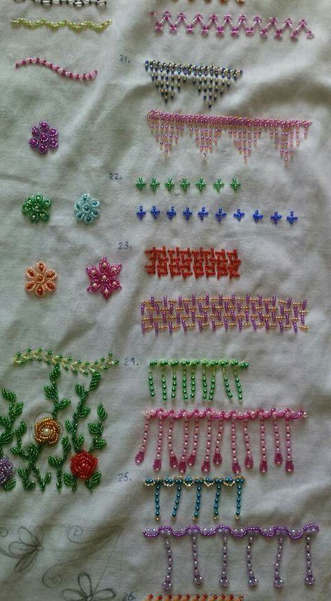 Sewing Seed Beads On Fabric, Beaded Embroidery On Fabric Pattern, Simple Beaded Embroidery, Bead Embroidery Patterns Templates, Beaded Embroidery Patterns, Hand Beaded Embroidery, Diy Bead Embroidery, Simple Embroidery Designs, Motifs Perler