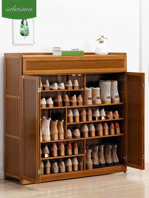 Shoe Cabinets Shoe Rack Home Furniture beech Solid wood shutter chaussure rangement schoenen rek organisateur de chaussures hot|Shoe Cabinets| - AliExpress Wooden Shoes Rack, Shoe Rack With Doors, Wooden Shoe Rack Designs, Shoe Rack Cabinet Design, Shoe Storage Cabinet With Doors, Shoe Rack Drawer, Shoe Rack Design, Shoe Cabinet Design, Wooden Shoe Rack