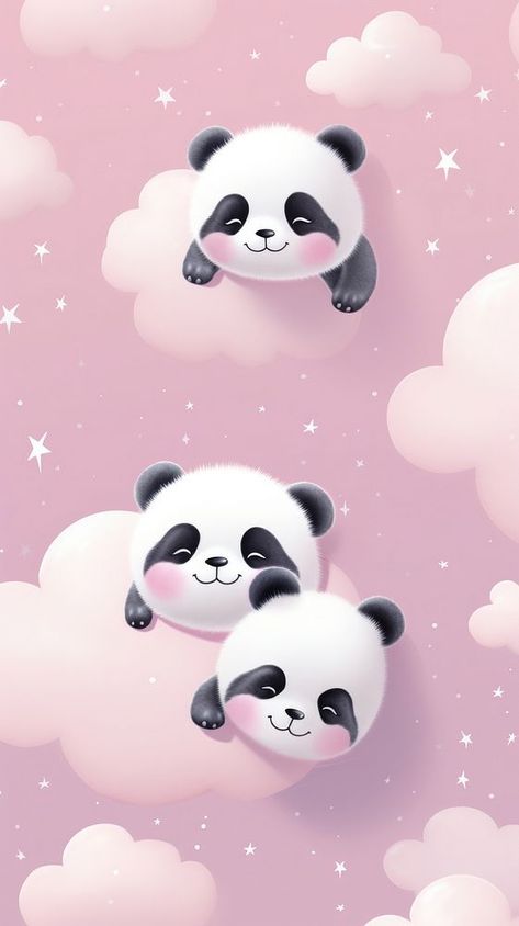 Iphone Wallpaper Nature, Wallpaper Panda, Panda Bears Wallpaper, Panda Background, Panda Pink, Iphone Wallpaper Cute, Sleeping Panda, Cat Phone Wallpaper, Panda Cute