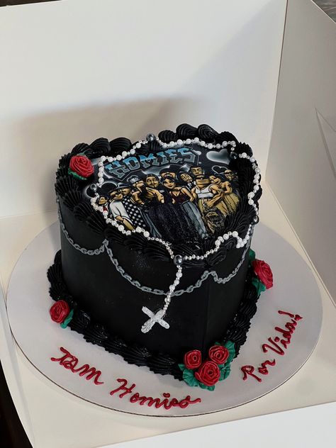 Chicana Birthday Theme, Homies Cake Ideas, Chalino Sanchez Cake, Old School Birthday Cake, Y2k Bday Cake, Out Of Jail Cake, Chola Birthday Party Ideas, Lowrider Birthday Cake, Low Rider Party Ideas